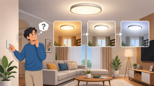 Pourquoi une lampe trois couleurs change-t-elle de couleur à chaque allumage ?