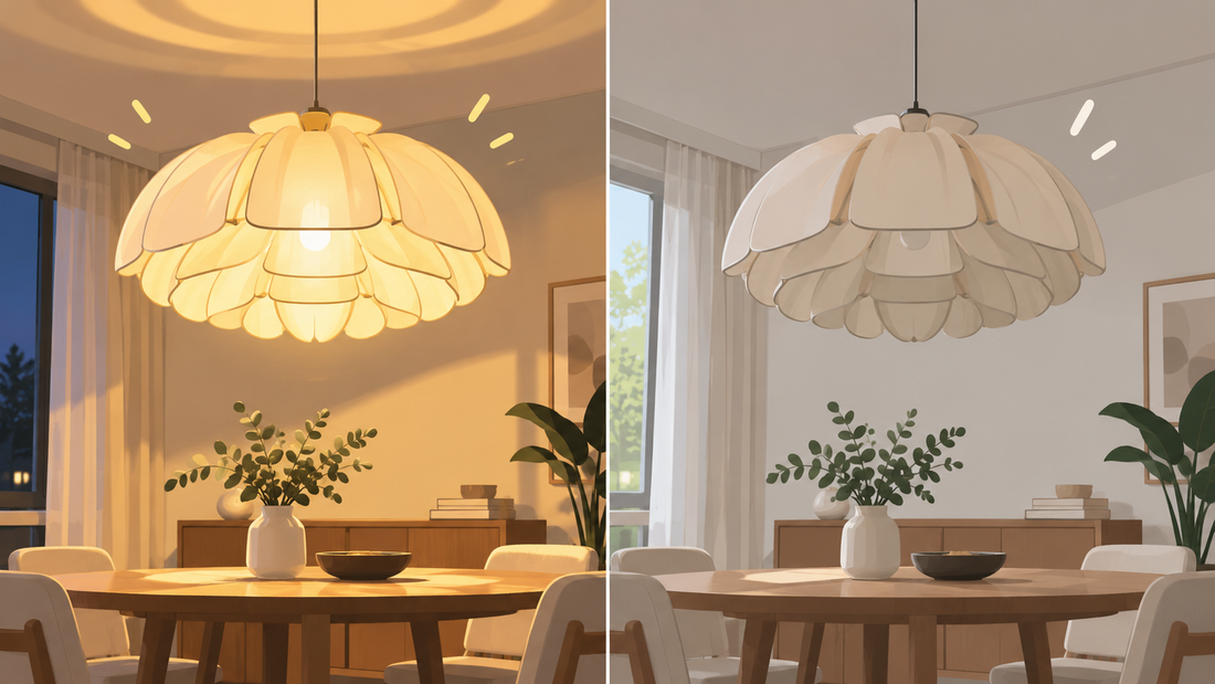 Luminaire beau allumé mais banal éteint  pourquoi