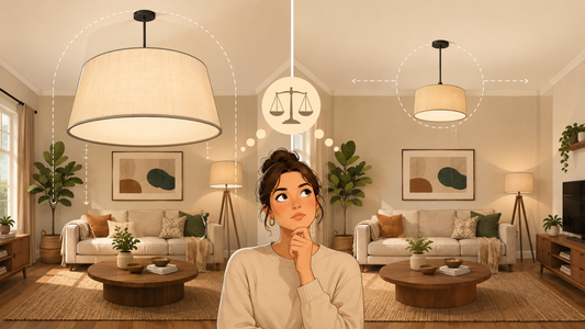 Quelle taille de luminaire choisir ? Plus grand ne veut pas toujours dire mieux