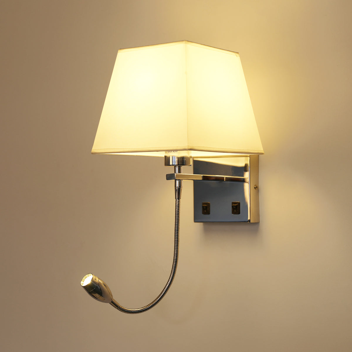 Nachttischlampe, LED-Wandleuchte, Leseleuchte, Schlafzimmer, Schwingarmhalter, E27, Wand-Nachtlicht (ohne Leuchtmittel)