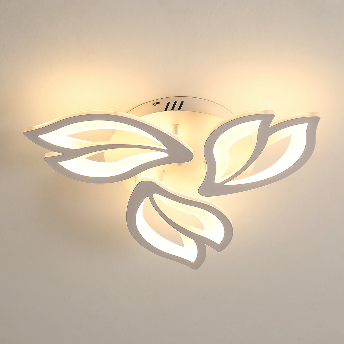 Plafonnier LED, 45W Lampe de Plafond, Lustre LED Modernes 4500LM pour salon