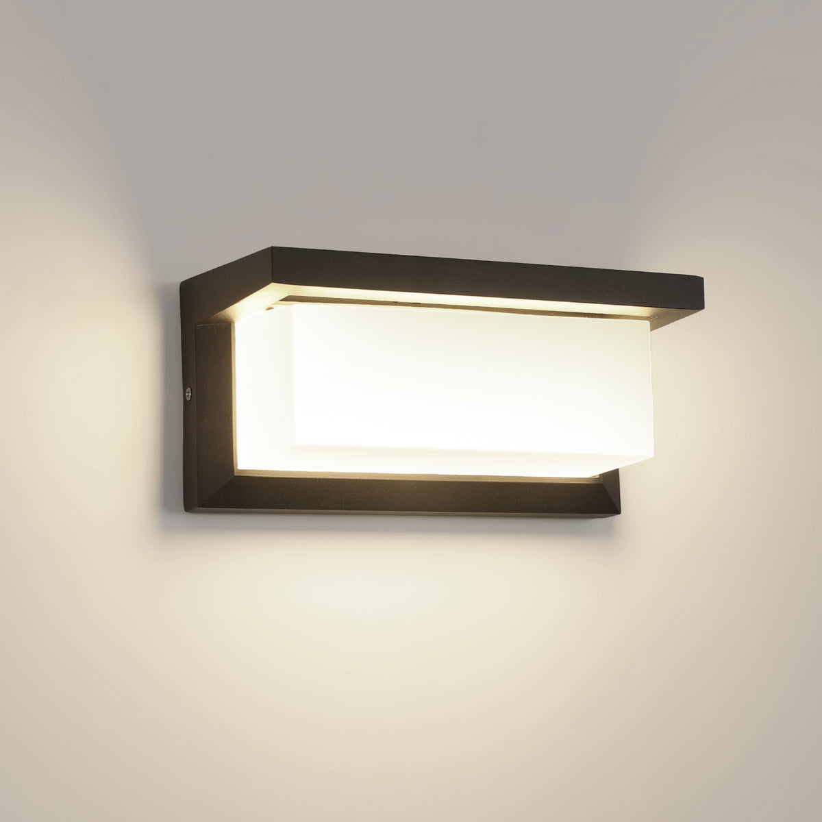 Aplique LED para Exterior IP65, Resistente al Agua y a la Intemperie, Luz Neutra 18W 4000K, Fácil Instalación, Diseño Moderno