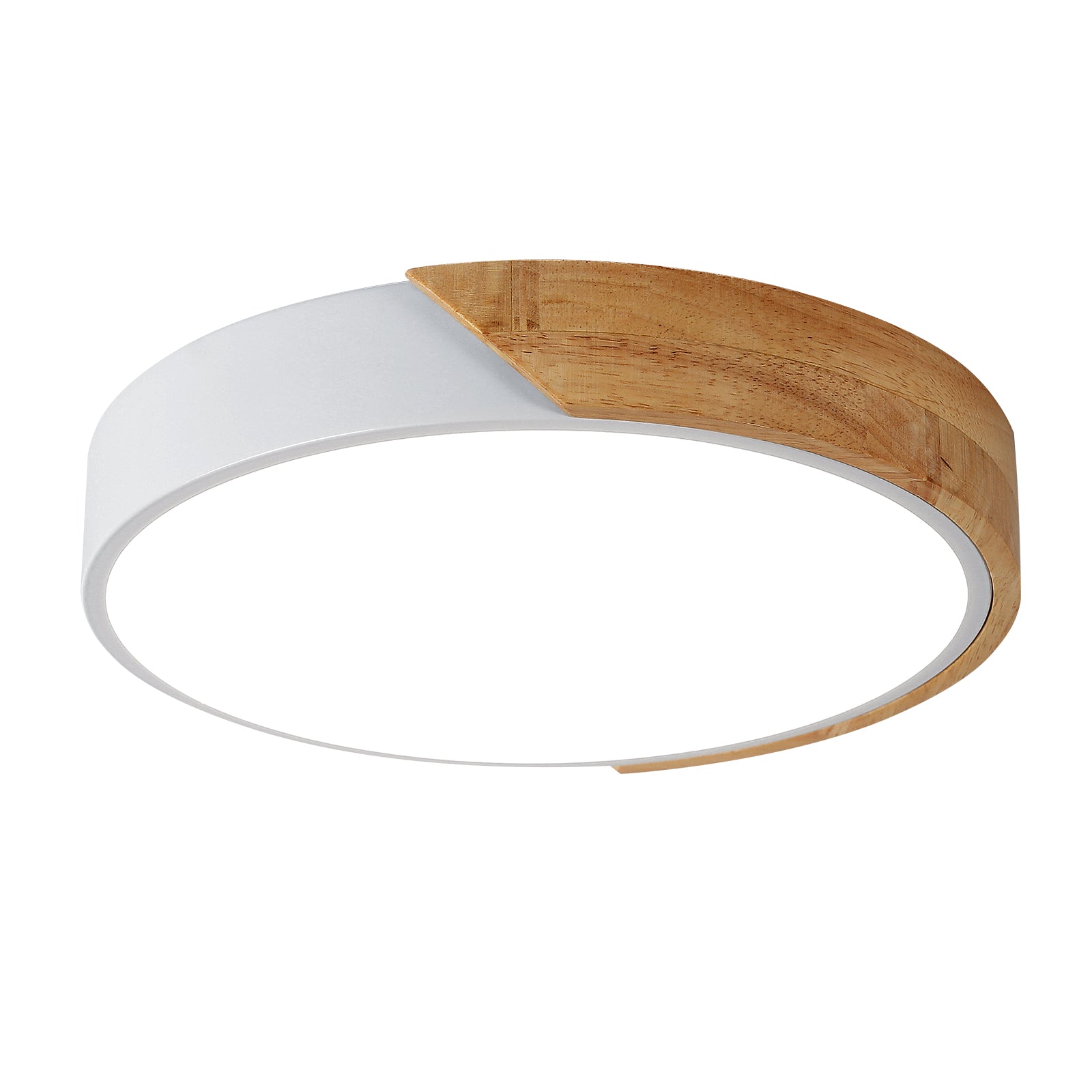 LED Plafonnier Bois Rond 30W