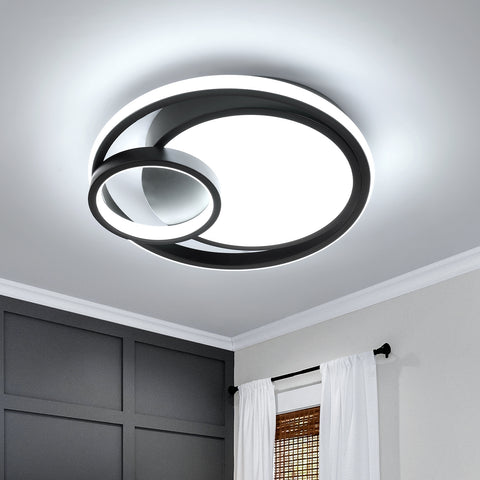 Moderne LED-Deckenleuchte mit 36 ​​W, 80 % Energieeinsparung, flimmerfrei, elegantes Design mit durchscheinendem Acryl-Lampenschirm, ideal für Wohnzimmer und Badezimmer