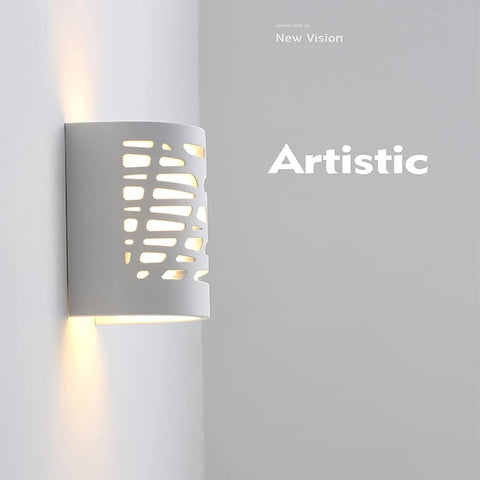4W LED-Wandleuchte, weißes Licht, moderne Innenleuchte, Gips-Wandleuchte für Badezimmer, Wohnzimmer, Schlafzimmer, Treppen, Flur, warmes weißes Licht 3000 K