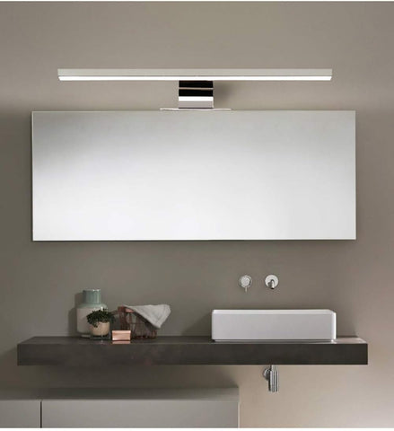 LED-Spiegel Badezimmer, Schlafzimmer, Küchenschrank, moderne Innenbeleuchtung, wasserdicht IP44, Chrom, 4000K neutrales Licht [Energieklasse