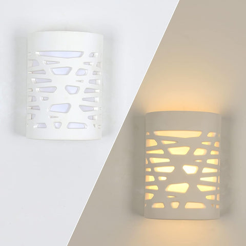 4W LED-Wandleuchte, weißes Licht, moderne Innenleuchte, Gips-Wandleuchte für Badezimmer, Wohnzimmer, Schlafzimmer, Treppen, Flur, warmes weißes Licht 3000 K