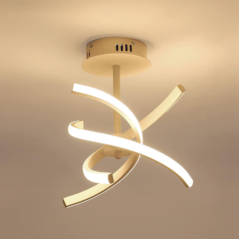 LED-Deckenleuchte, moderne 28 W kreative Acryl-Deckenleuchte, 3000 K warmweißes Licht, Hängelampe für Wohnzimmer, Schlafzimmer, Küche, Esszimmer, Flur