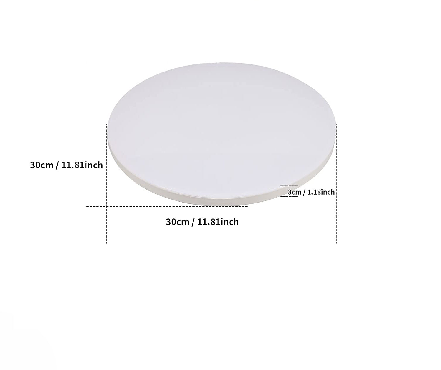 Tableau des tailles de plafonnier