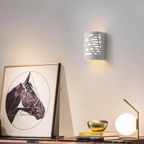 4W LED-Wandleuchte, weißes Licht, moderne Innenleuchte, Gips-Wandleuchte für Badezimmer, Wohnzimmer, Schlafzimmer, Treppen, Flur, warmes weißes Licht 3000 K