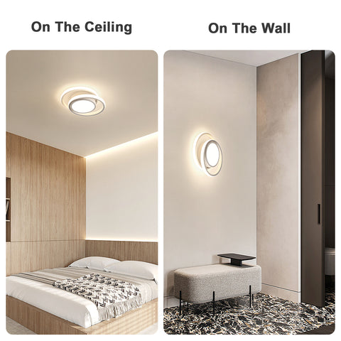 LED-Deckenleuchte, runde Deckenleuchte 32 W, moderne Deckenleuchte für Flur, Schlafzimmer, Küche, Wohnzimmer, Kaltweiß 4000 K