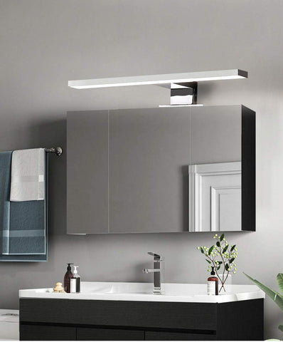 LED-Spiegel Badezimmer, Schlafzimmer, Küchenschrank, moderne Innenbeleuchtung, wasserdicht IP44, Chrom, 4000K neutrales Licht [Energieklasse