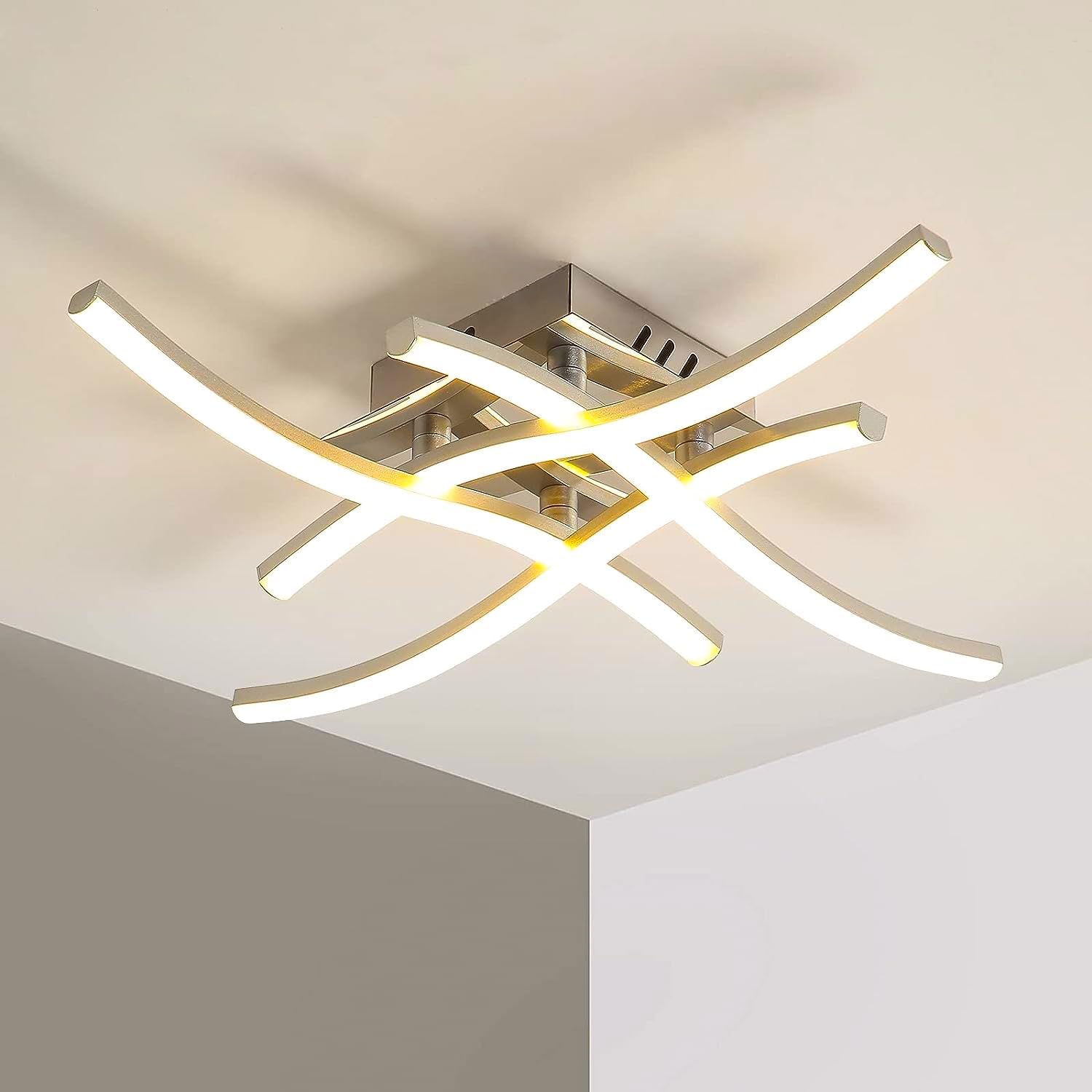 GOECO Plafonnier LED Design Moderne  4500K 24W