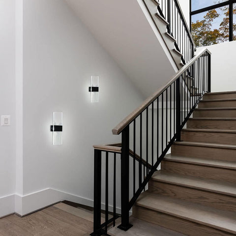 Applique Murale LED, 12W Applique Murale Acrylique Plume, 6500K Lumière Blanche Chaude