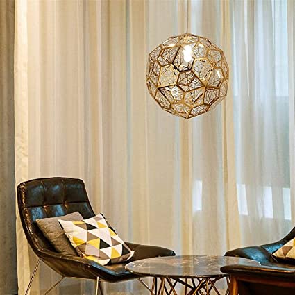 Luxuriöse moderne Edelstahlleuchte mit kreativer Diamantkugel und E27-Hängelampenschirm für die Wohnzimmerdecke.