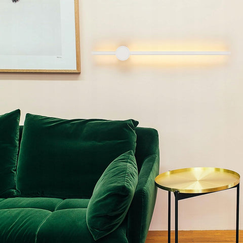Stabförmige LED-Wandleuchte aus Aluminium, Weiß, 60 cm, Warmweiß, 12 W, für Wohnzimmer
