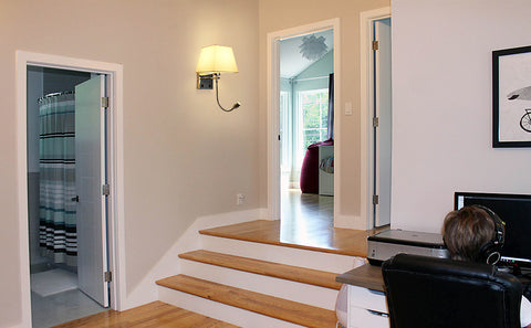 Nachttischlampe, LED-Wandleuchte, Leseleuchte, Schlafzimmer, Schwingarmhalter, E27, Wand-Nachtlicht (ohne Leuchtmittel)