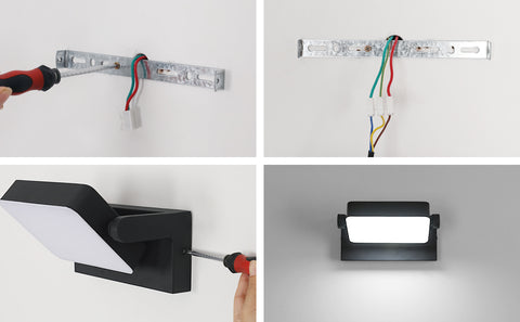 LED-Wandleuchte für den Außenbereich, IP65 – 20 W, 2250 lm, 6500 K, 360° drehbar, widerstandsfähiges Aluminium