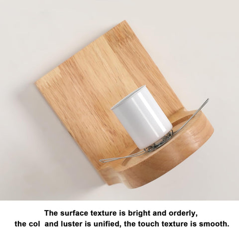Wandleuchte Holz & Glas – E27 Modern