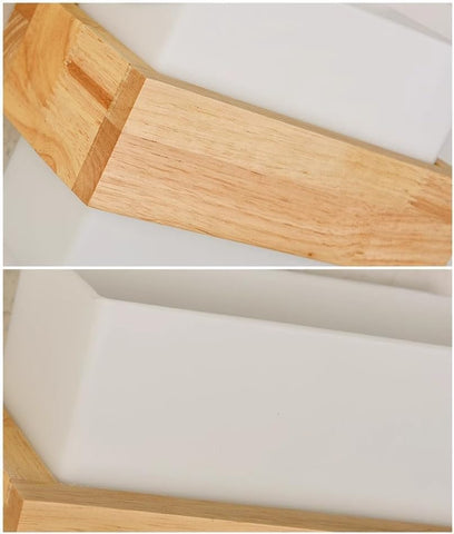 Innenwandleuchte Holz E27 mit 12W Dreifarbiger Lampe