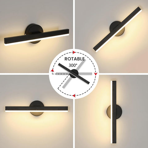 12W Moderne LED Wandleuchte Drehbar 300°