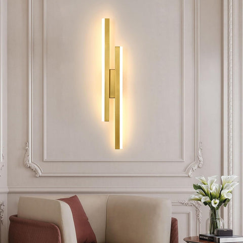 16W Moderne Goldene LED Wandleuchte 3 Lichtfarben 1800LM