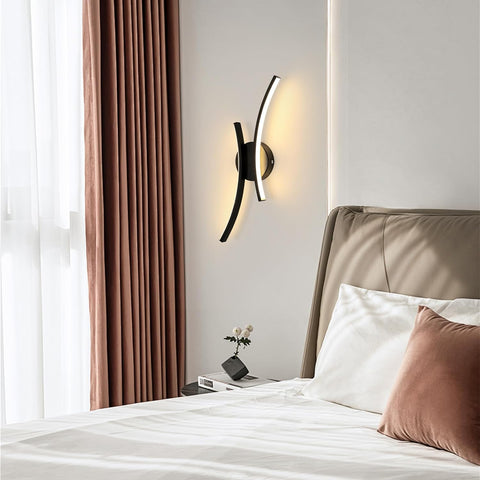 Moderne LED Wandleuchte 20W 2250LM Schwarz