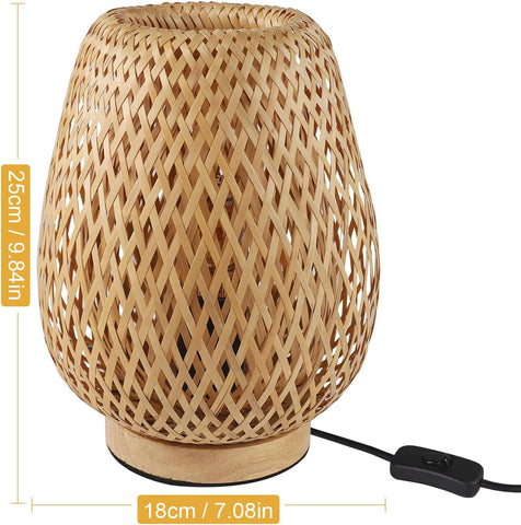 Bambus Tischlampe E27