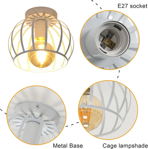 Vintage Industrielle Deckenleuchte