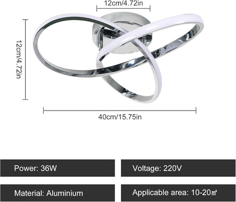 Kreative LED-Deckenleuchte in Blumenform