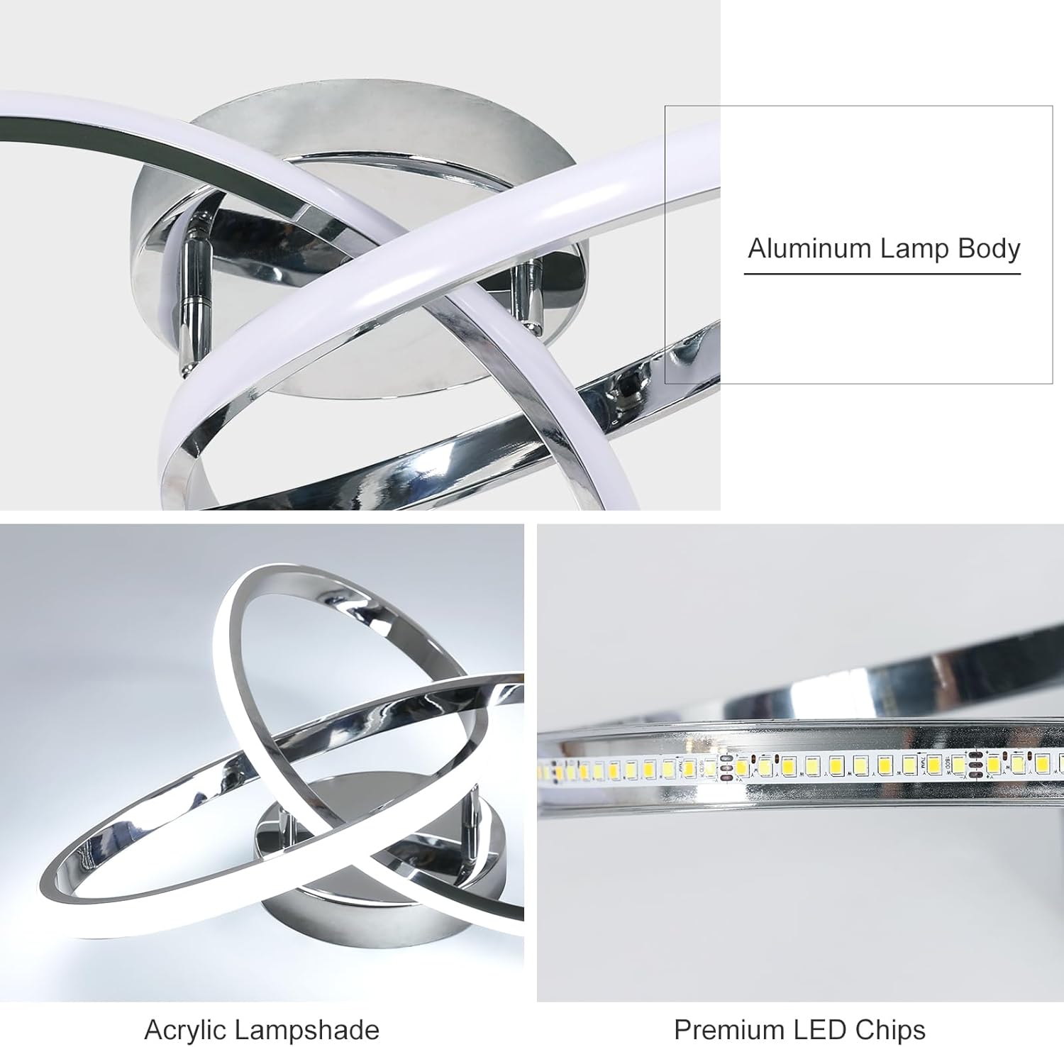 Kreative LED-Deckenleuchte in Blumenform