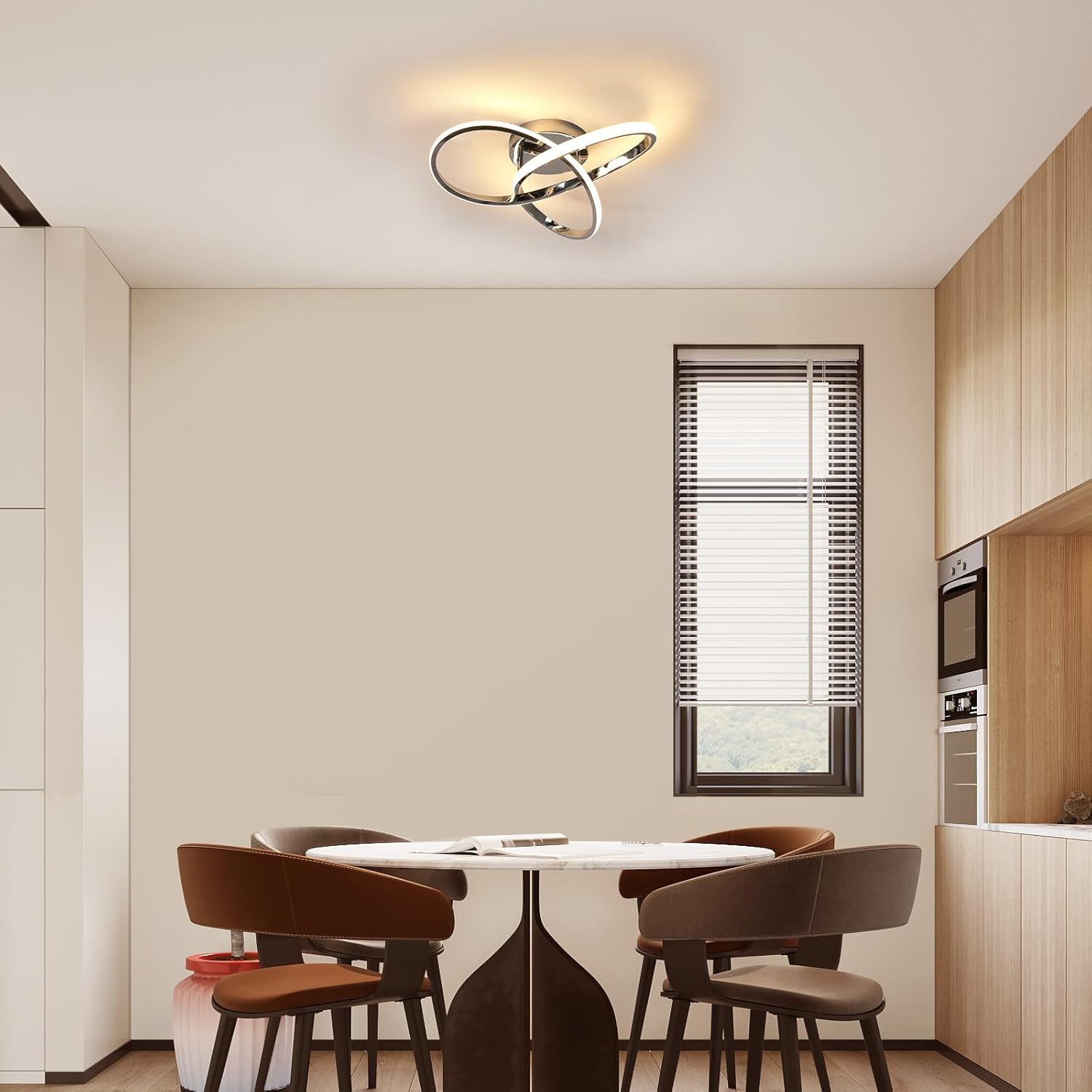 Kreative LED-Deckenleuchte in Blumenform