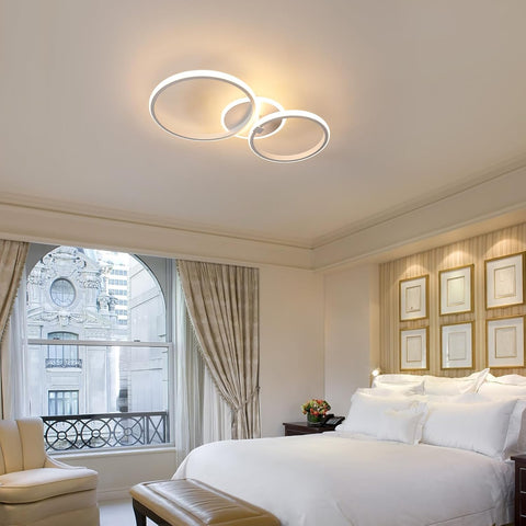 Moderne LED-Deckenleuchte 42W Rund Warmweiß