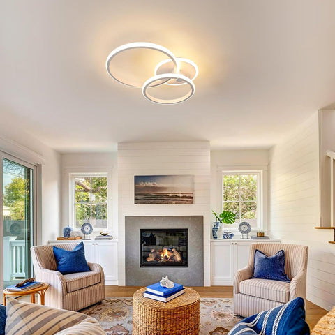 Moderne LED-Deckenleuchte 42W Rund Warmweiß