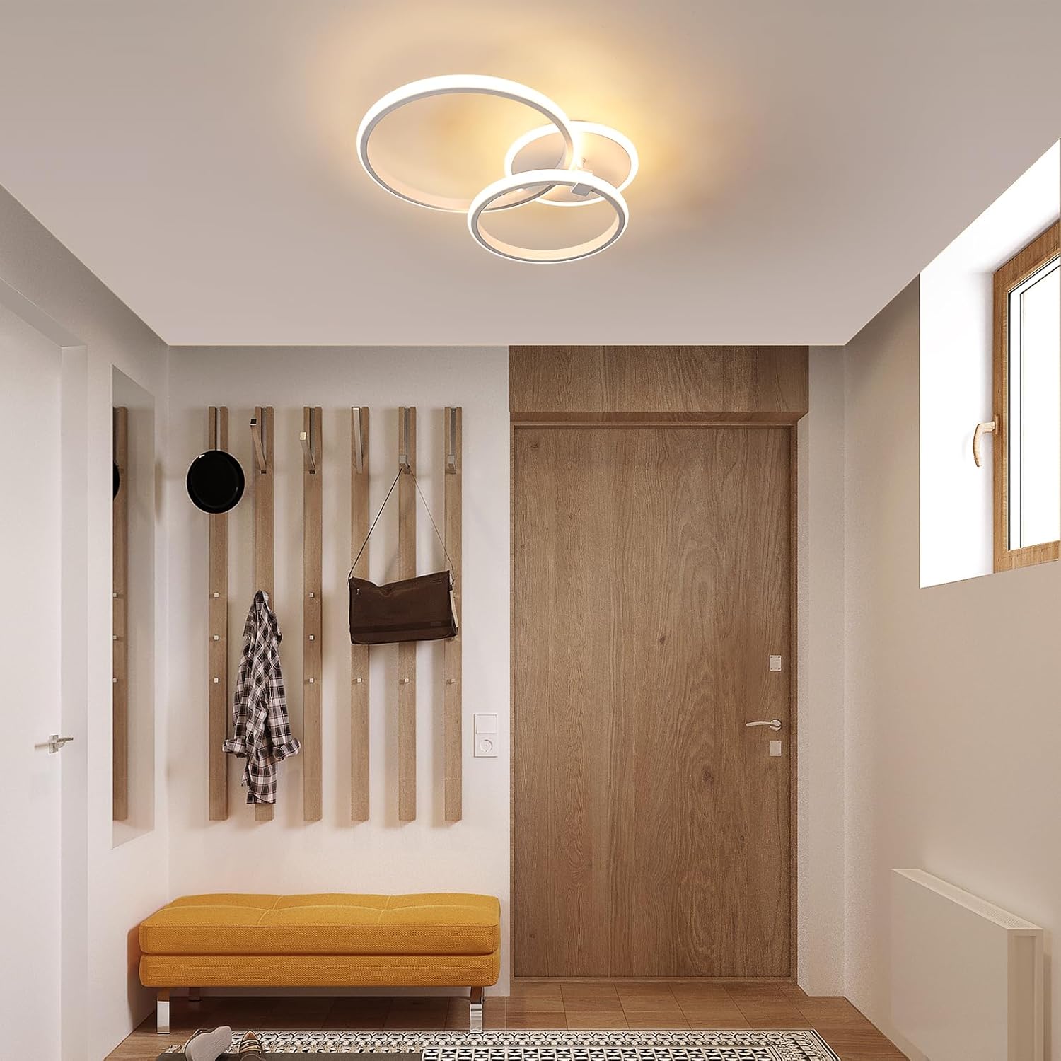 Moderne LED-Deckenleuchte 42W Rund Warmweiß