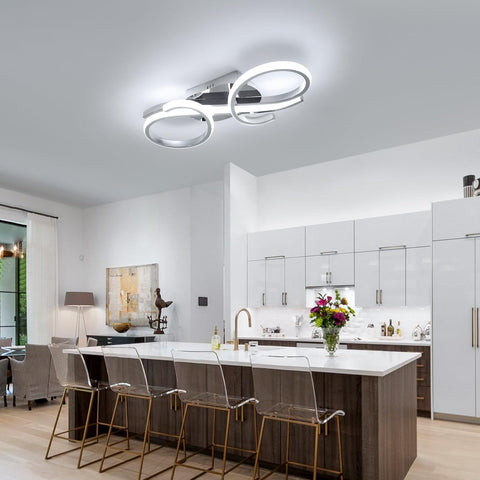 Moderne LED Deckenleuchte Doppelring