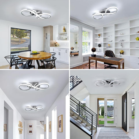 Moderne LED Deckenleuchte Doppelring