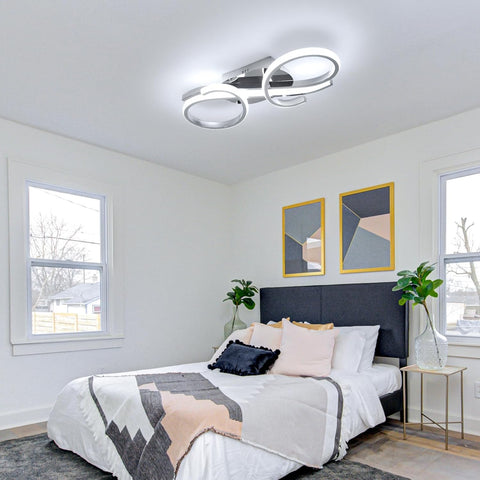 Moderne LED Deckenleuchte Doppelring