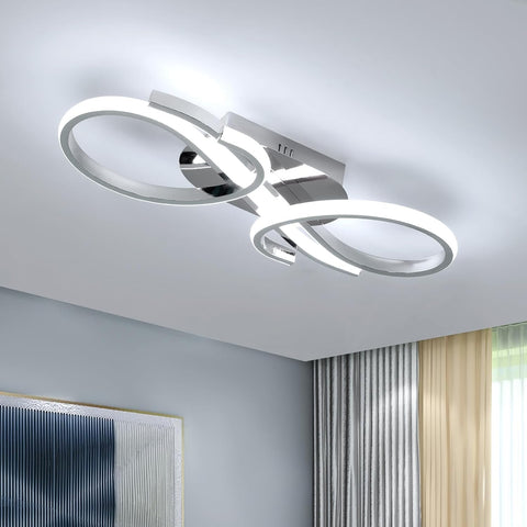 Moderne LED Deckenleuchte Doppelring