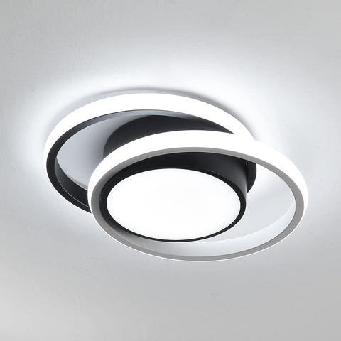 Moderne LED Deckenleuchte mit Doppelkreis 32W