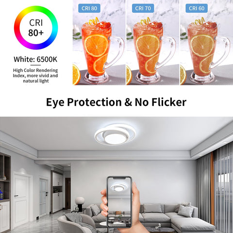 Moderner Runder LED-Deckenleuchte 32W 6500K