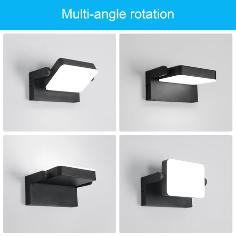 LED-Wandleuchte für den Außenbereich, IP65 – 20 W, 2250 lm, 6500 K, 360° drehbar, widerstandsfähiges Aluminium