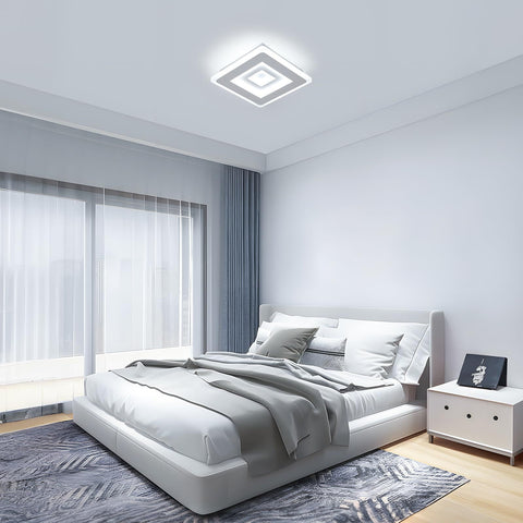 Ultradünne LED-Deckenleuchte, weiß, 28 W, 6500 K kaltweißes Licht, Acryl, 20 x 5 cm
