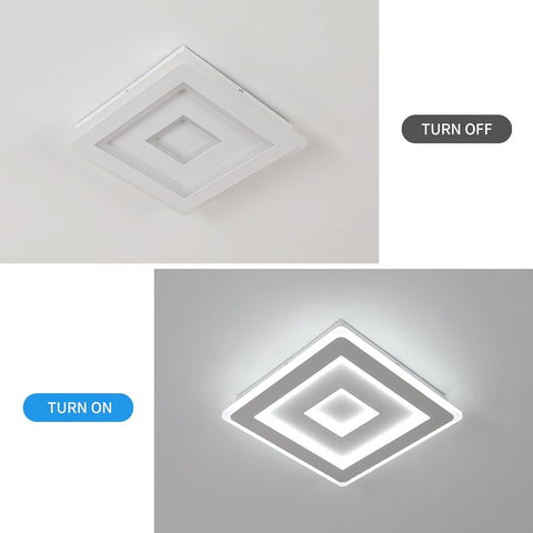Ultradünne LED-Deckenleuchte, weiß, 42 W, 6500 K kaltweißes Licht, Acryl, 30 x 5 cm