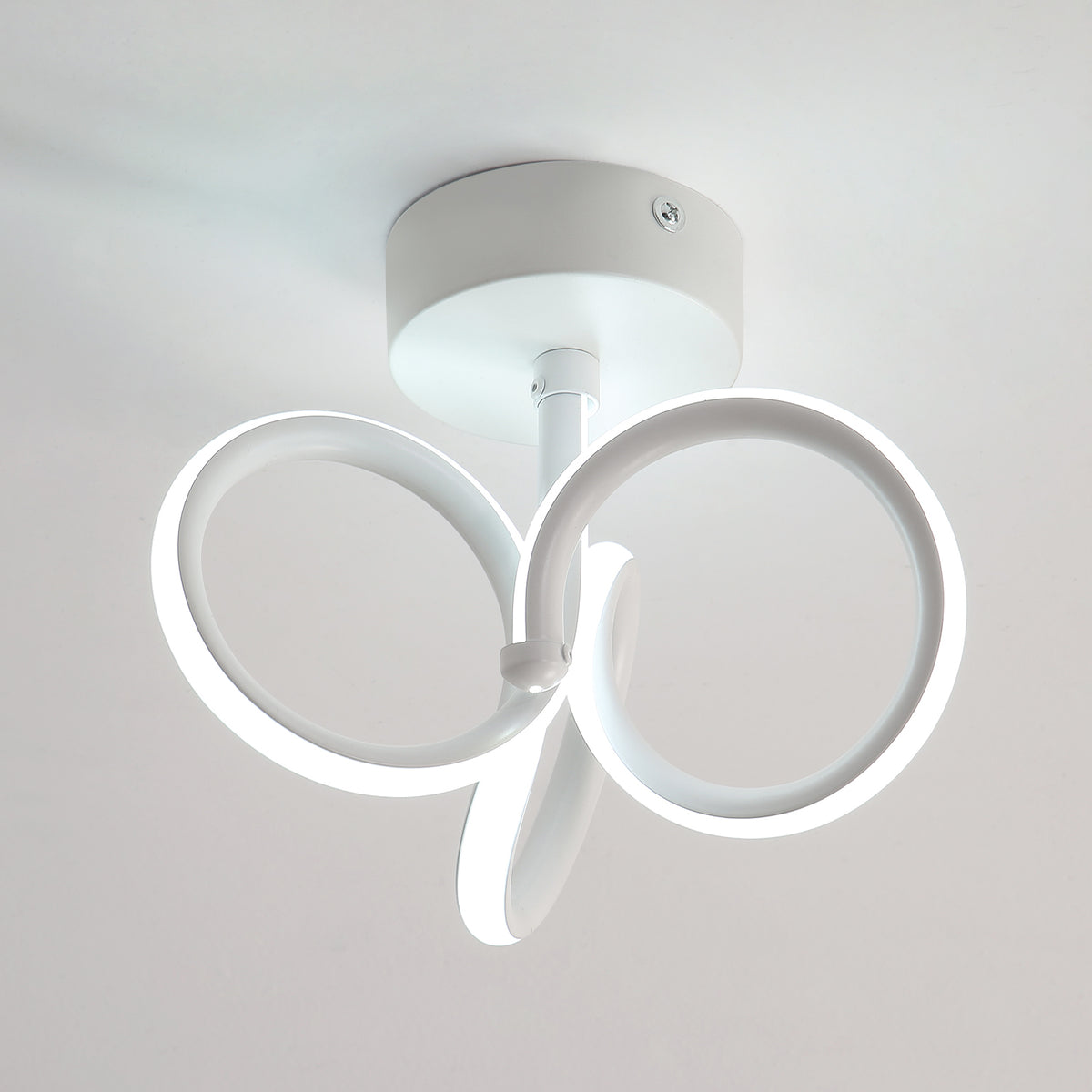 Plafonnier LED Moderne, 21W Lustre LED Plafonnier en Forme de Fleur