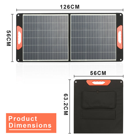 Tragbares Solarpanel für Kraftwerk, 20 V, faltbares Solarladegerät für Outdoor-Camping-Van-Reisen