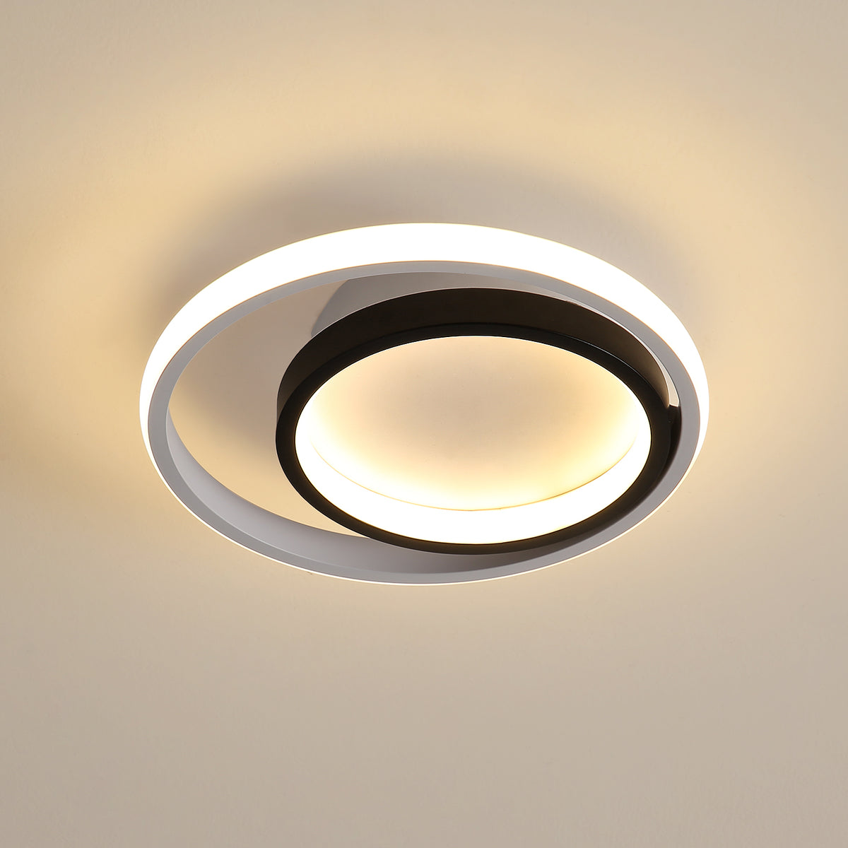 Led-plafondlamp 28W 3300lm, moderne ronde plafondlamp, plafondlamp, voor keuken, woonkamer, slaapkamer, eetkamer 3000K warm wit licht