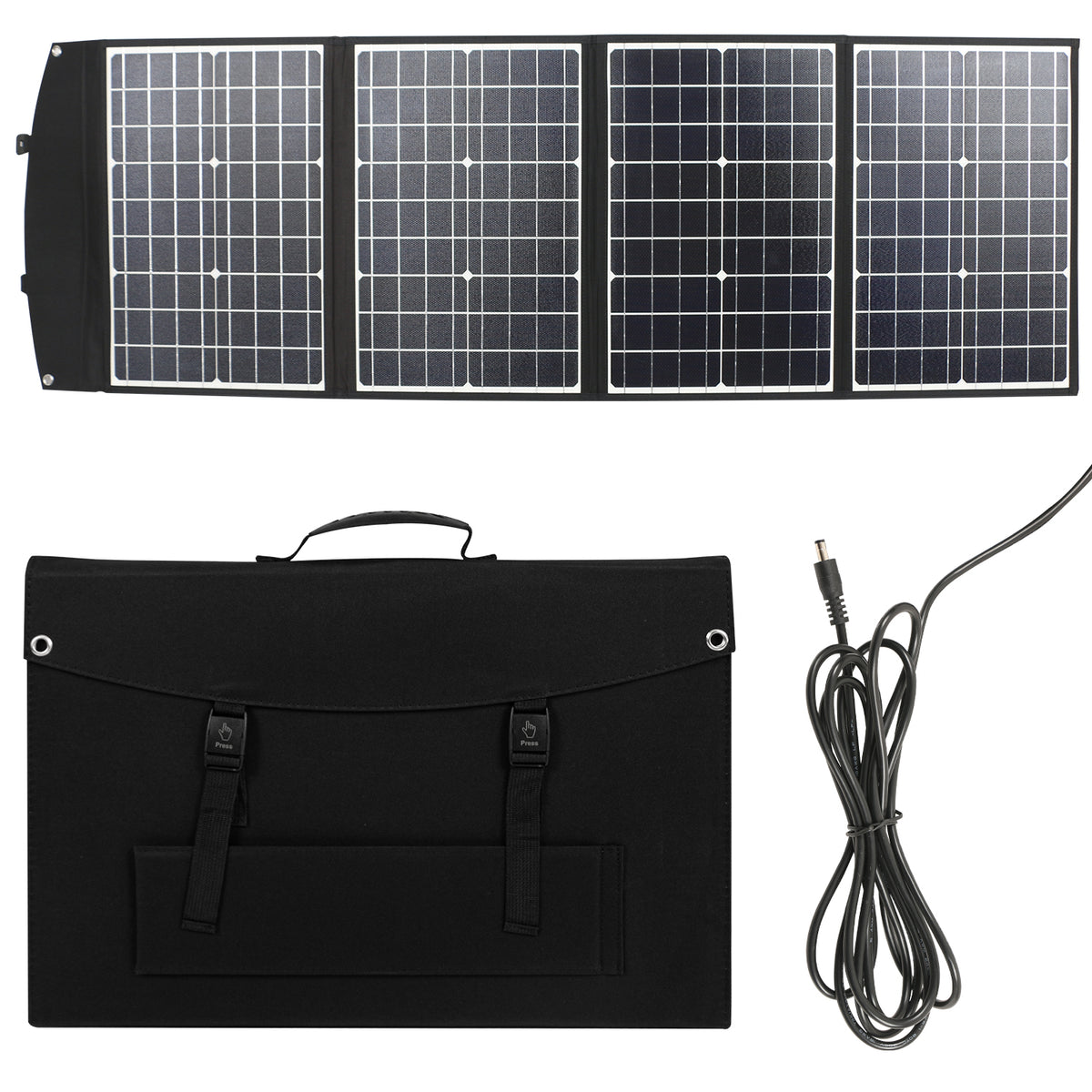 120 W tragbare, faltbare Solarmodule für Camping, Wandern, Tasche, Ladegerät