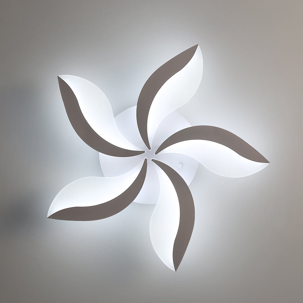 Plafonnier LED en Acrylique, Lampe de Plafond Moderne 48W