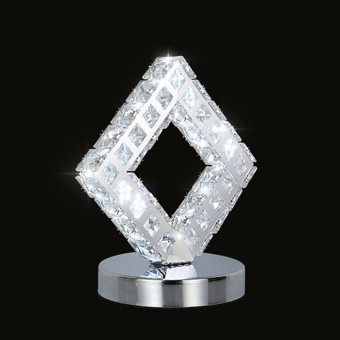 Moderne Kristall-Tischlampe, LED-Kristalllampe, 6000K weißes Licht.